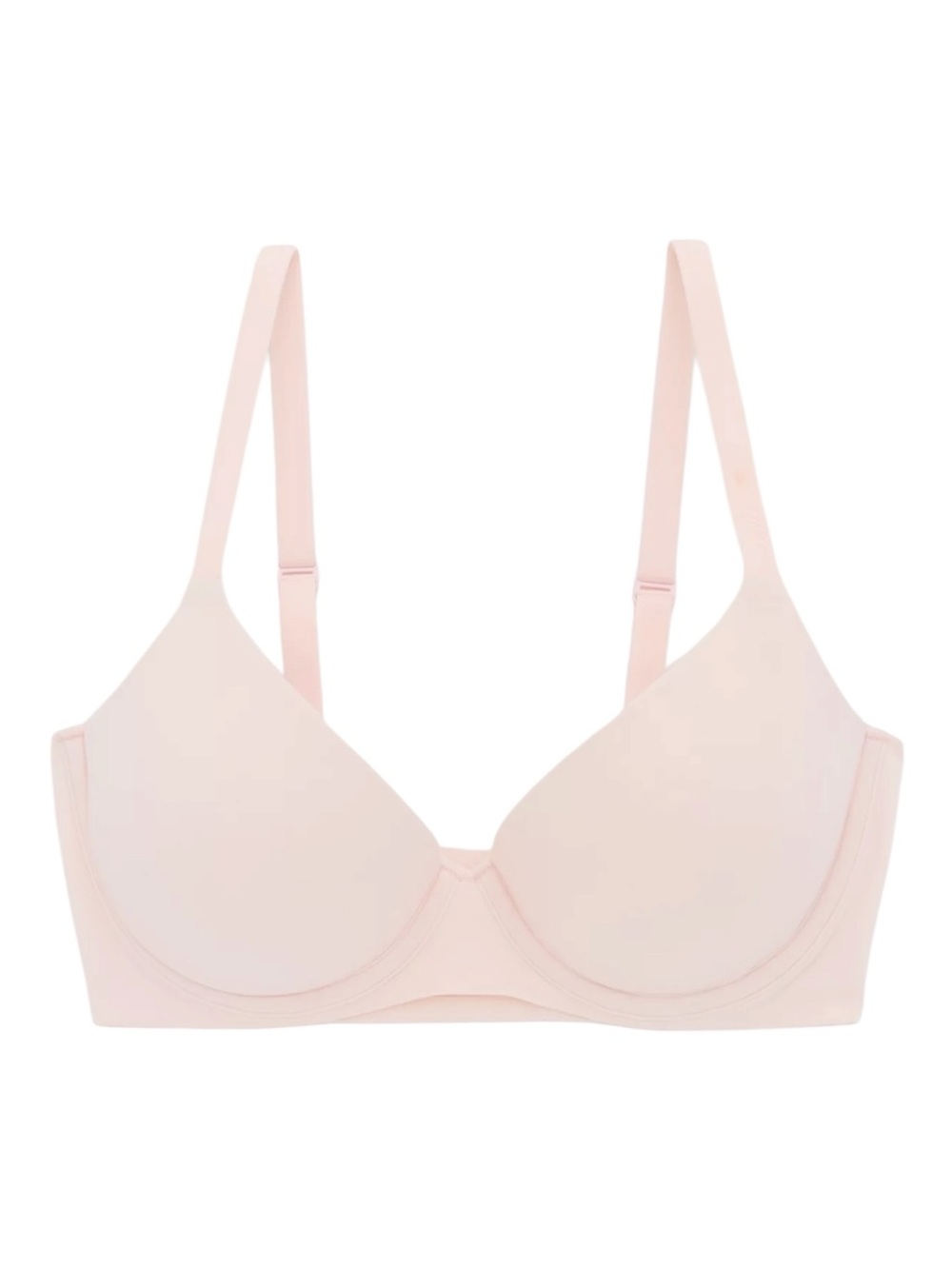AERIE | SMOOTHEZ 34D Plunge Pull On Push Up Bra in Ballet Pink